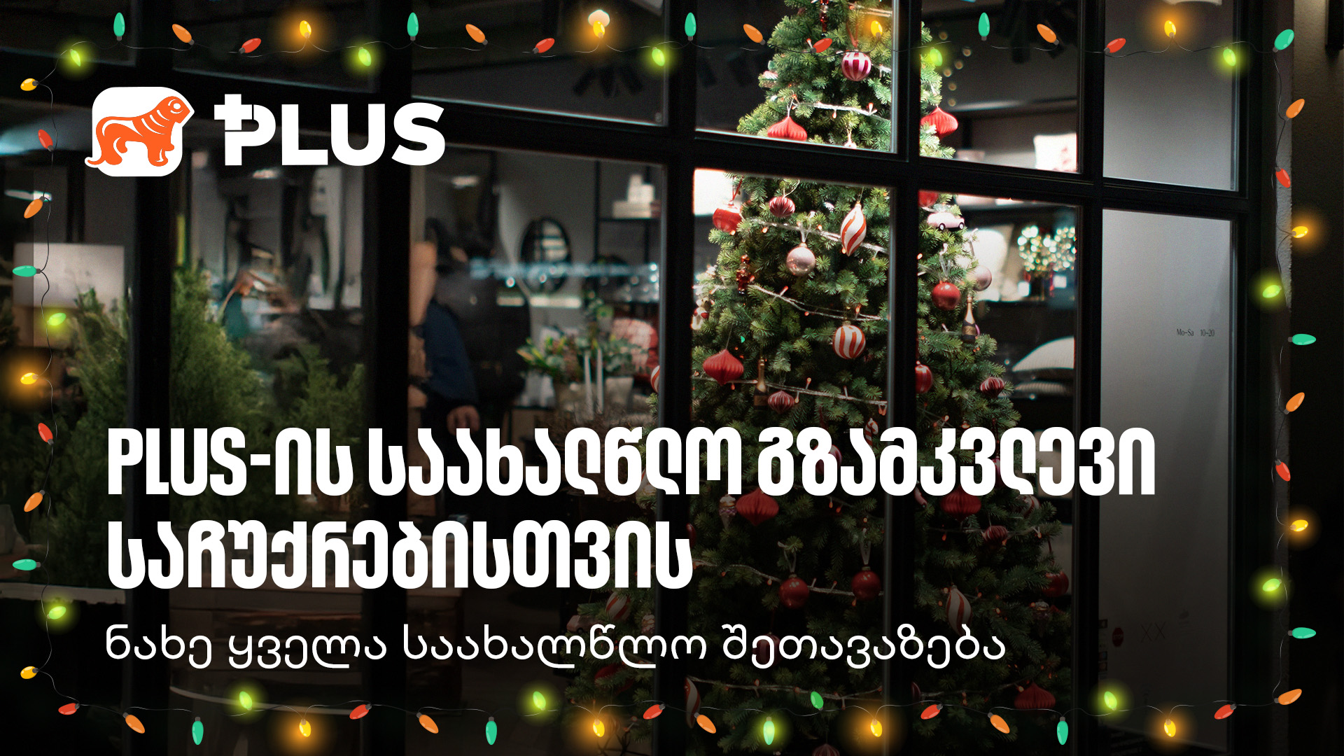 საქართველოს ბანკი PLUS ბარათის მფლობელებს წინასაახალწლო აქციებს სთავაზობს
