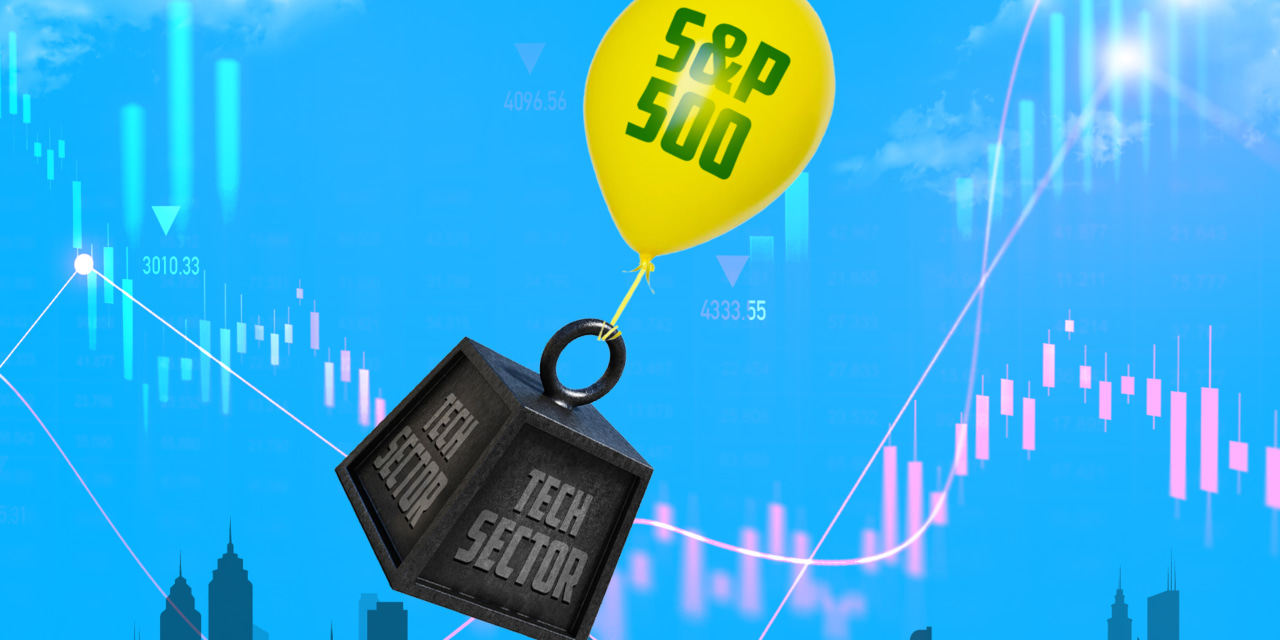 S&P 500-ის ტექნოლოგიური სექტორის კლება ინდექსის წინსვლას აფერხებს